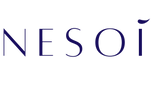 Nesoi logo in deep blue on a transparent background