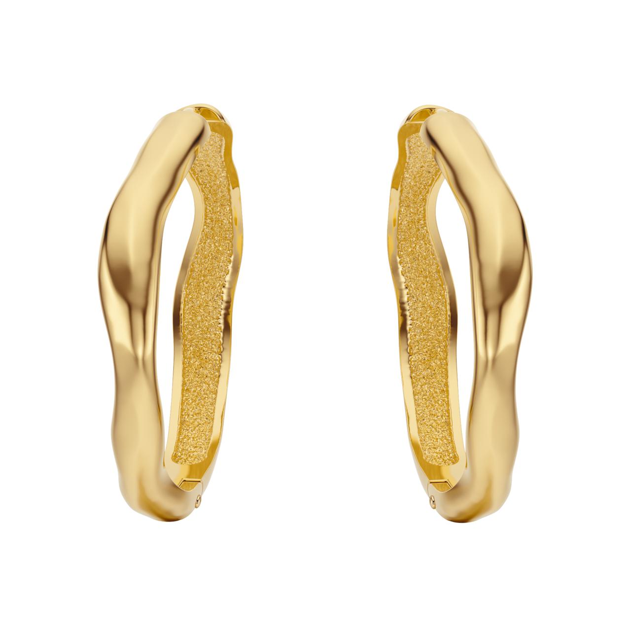 Nesoi hoops earrings in gold