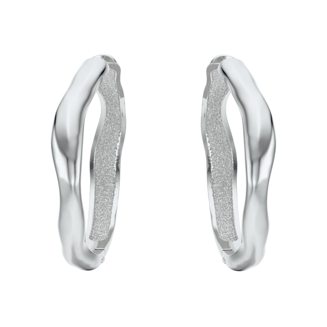 Nesoi hoops earrings in silver