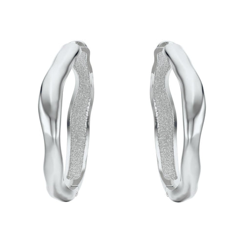 Nesoi hoops earrings in silver