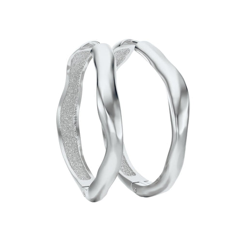 Nesoi hoops earrings in silver