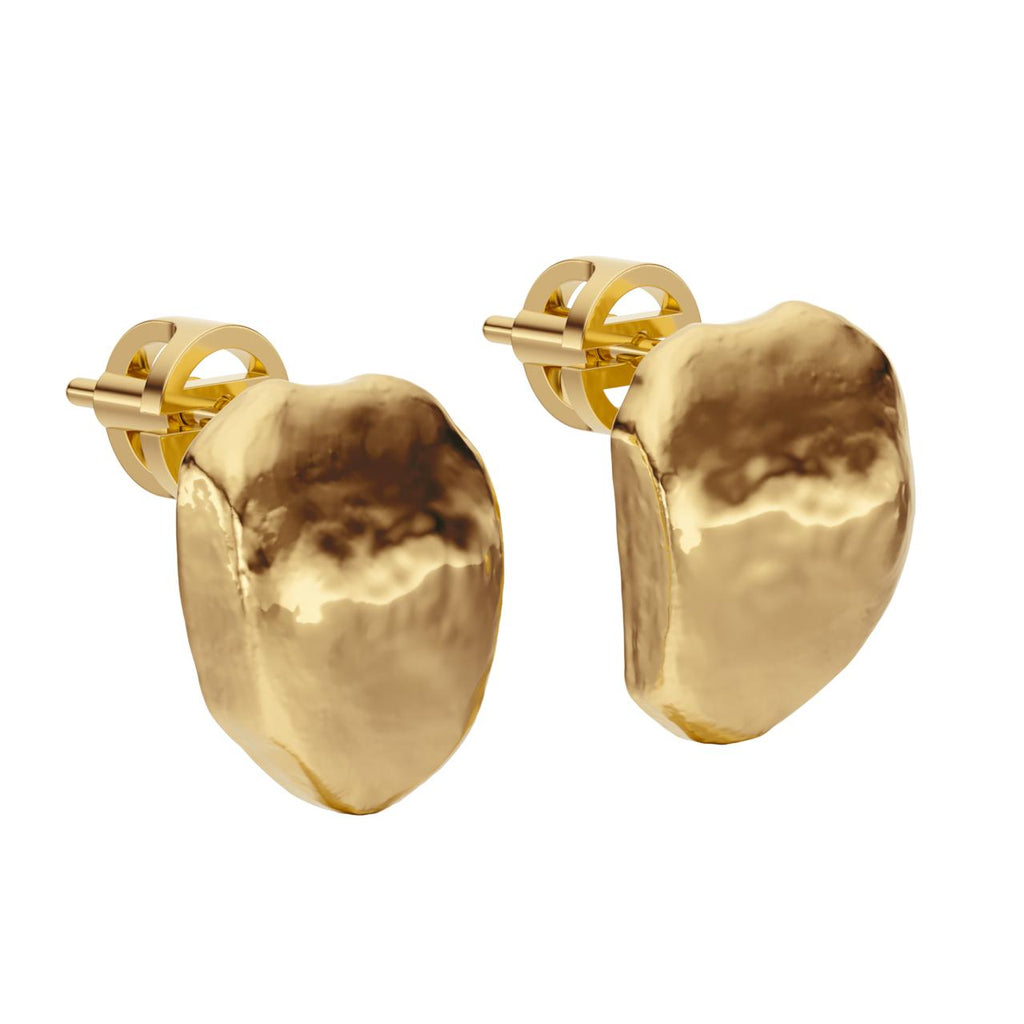 Nesoi stud earrings in gold