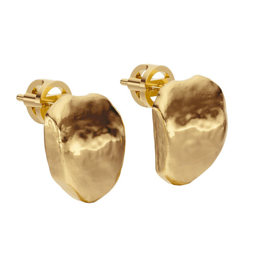 Nesoi stud earrings in gold