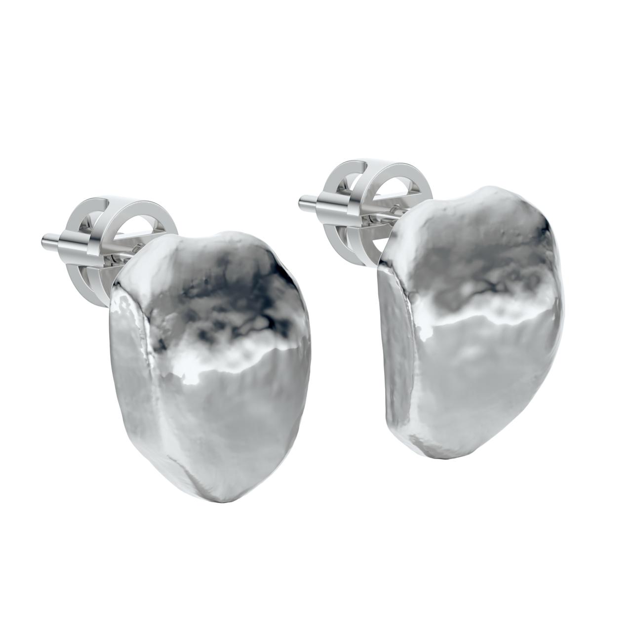 Nesoi stud earrings in silver