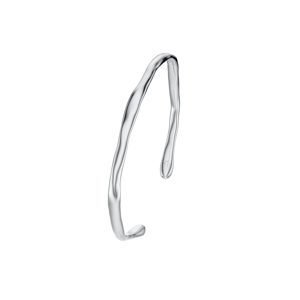 Nyx cuff - delicate silver bracelet for everyday wear