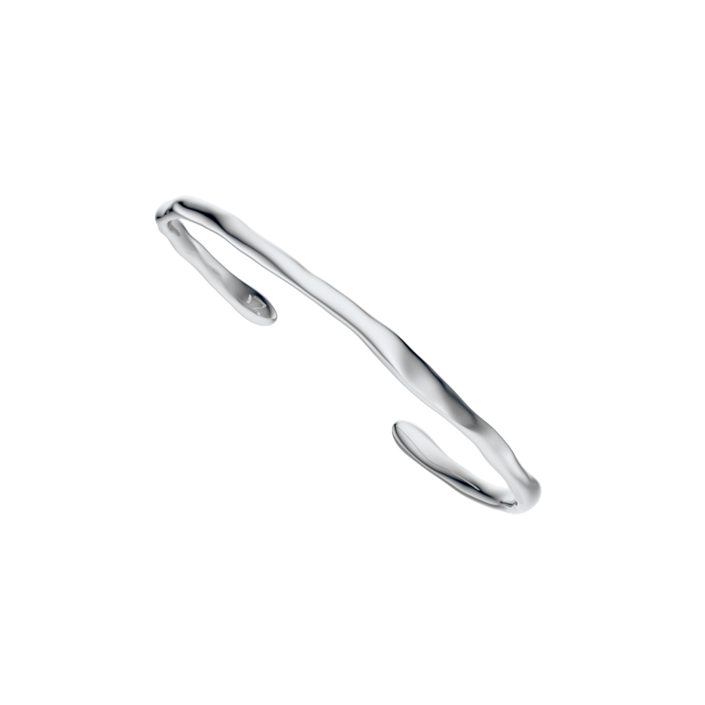 Nyx cuff - delicate silver bracelet for everyday wear