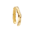 Ourea cuff - gold bracelet with a textured sculptural surface inspired by mountains and volcanic landscapes.  